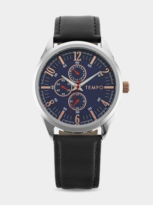 Tempo Men's Analogue Leather Watch