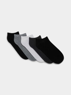 Unisex Sneaker Factory 5 Pack Multi Black Secret Socks