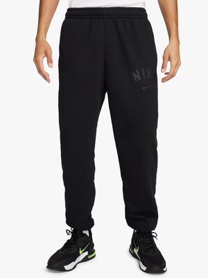 Mens Nike Dri-Fit Swoosh Fleece Black Jogger