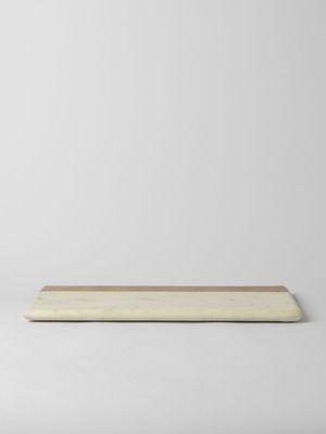 @home Inlay Marble & Wood Cutting Board