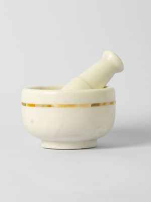 @home Inlay Marble Pestle & Mortar