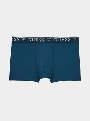 Men's Guess Blue Barney Cash Counte Boxer Trunk