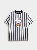 Unisex Black Striped Hello Kitty Graphic Top - Bash.com Unisex Black Striped Hello Kitty Graphic Top - Bash.com