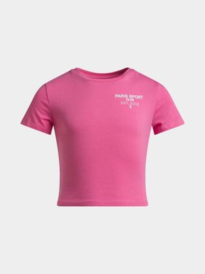 Girls Fitted Cotton Lycra Tee