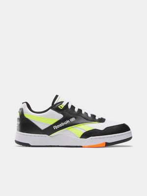 Reebok Men's BB 4000 II Black/White/Yellow Sneaker