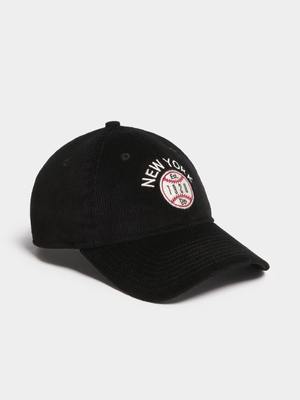 New Era Unisex 9TWENTY New York Corduroy Black Cap