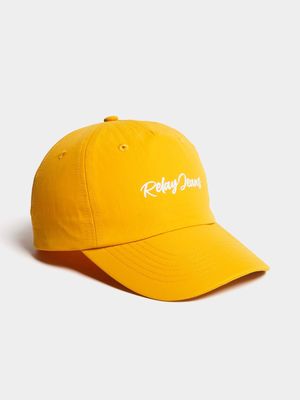 Men's Relay Jeans Script Crinkle Nylon  Mustard Peak Cap