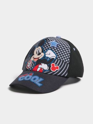 Jet Younger Boys Black Mickey Mouse Cool Cap