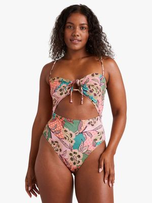 Women's Billabong Multi Paradise Andrew One-Piece Swimsuit