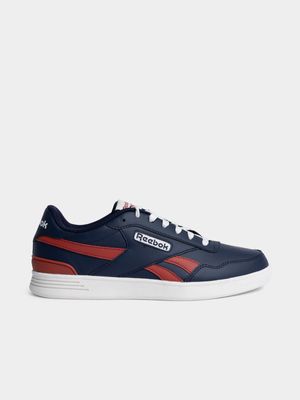 Mens Reebok Court Advance Clip Navy/Red Sneaker