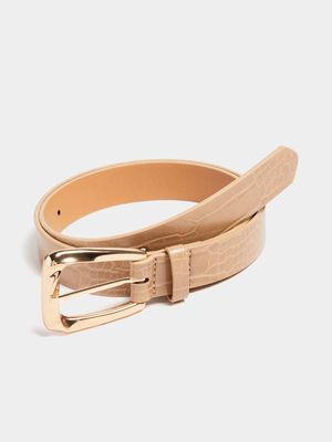 Asymmetrical Buckle Belt