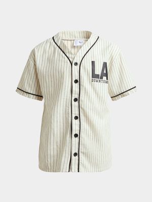 Boys Stripe Baseball Shirt