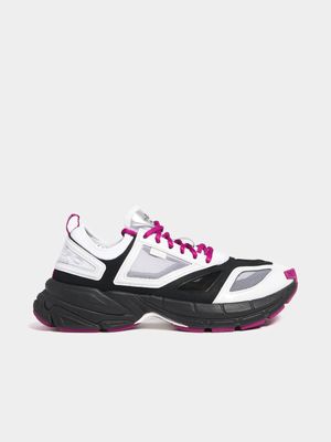 Puma x Más Tiempo Men’s Velophasis NU Feather Grey/Black/Magenta Sneaker