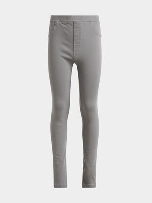 Jet Older Girls Grey Jeggings