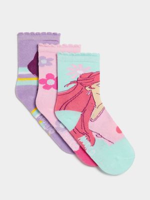 Jet Younger Girls Disney Princess Anklet Socks