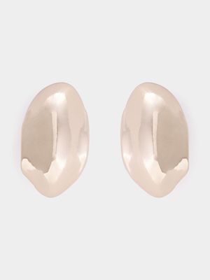 Pinched Dome Stud Earrings