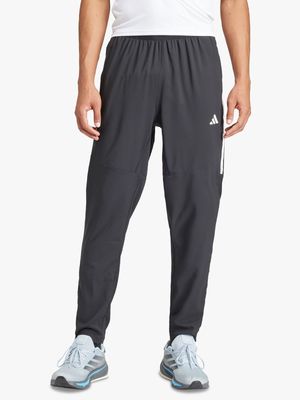 Mens adidas Own The Run 3-Stripes Black Pants