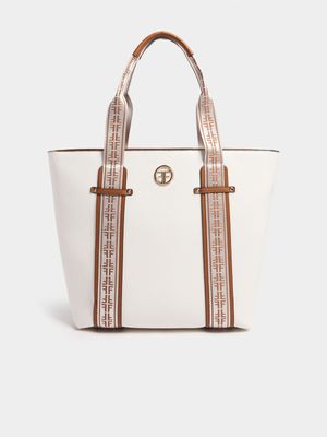 Branded Webbing Straps Shopper Bag