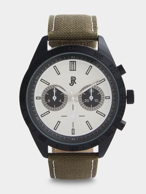 Men's Relay Jeans Canvas Khaki Watch