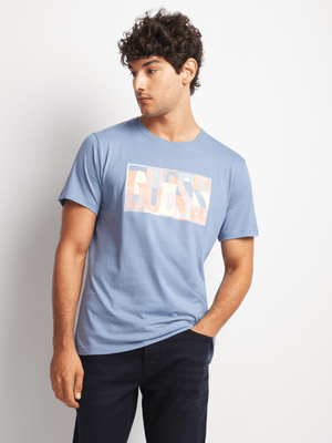 Men's Guess Blue Mosaic T-Shirt