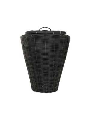 laundry bin pvc jet black