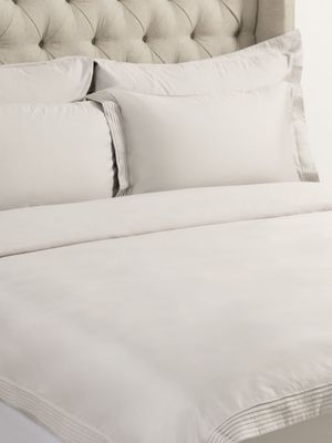 Grace Most Opulent 1000 Thread Count Cotton Duvet Cover Set Silver