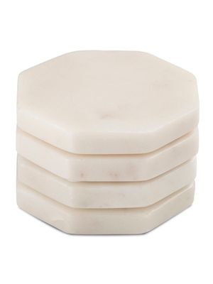 amazon coaster set/4 marble white