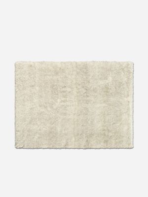 Faux Fur Motled Carpet Grey 160x230cm