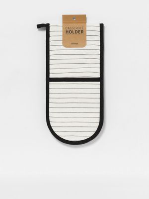 Chic Stripe Casserole Holder Monochrome