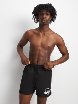 Nike Men's Logo Black Volley Shorts