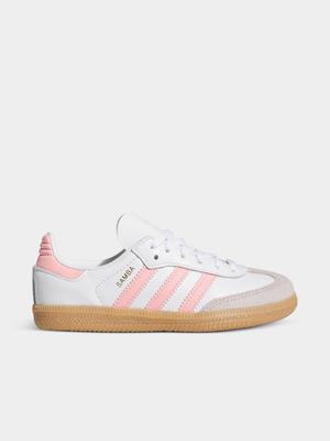 adidas Originals Kids Samba White/Pink Sneaker