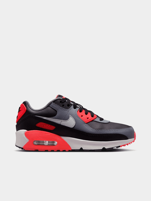 Nike Junior Air Max 90 Black/Grey/Crimson Sneaker