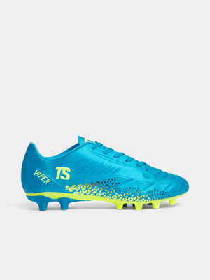 Junior TS Viper Low FG Blue/Yellow Boots