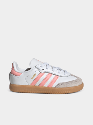 adidas Originals Toddlers Samba White/Pink Sneaker