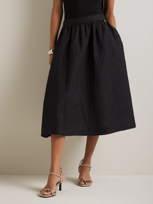 Women's Iconography 3D Textured Full Skirt