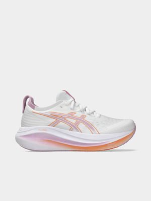 Womens Asics Gel-Nimbus 27 White/Light Running Shoes