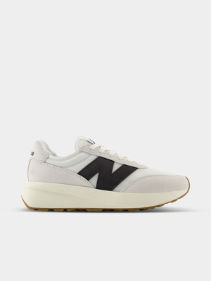 New Balance Men's 370 White/Black Sneaker