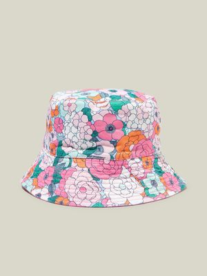 Cotton On Kids Pink Reversible Bucket Hat