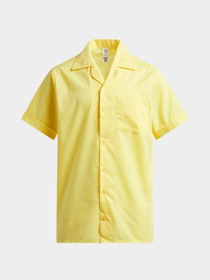 Jet Kids Maize Short Sleeve School Shirt