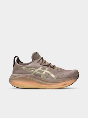 Mens Asics Gel-Nimbus 27 Platinum/Taupe Grey Running Shoes