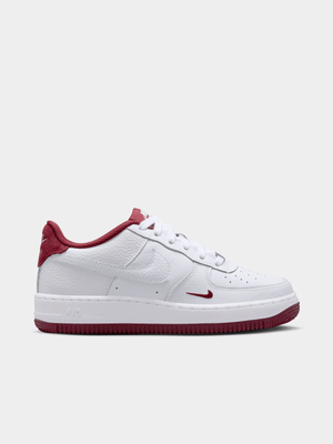 Nike Junior Air Force 1 White/Red Sneaker