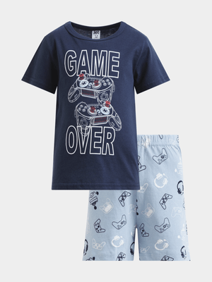 Jet Younger Boys Navy/Blue Pyjama Set