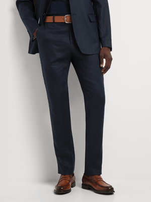 Fabiani Men's Navy Linen Suit Trouser