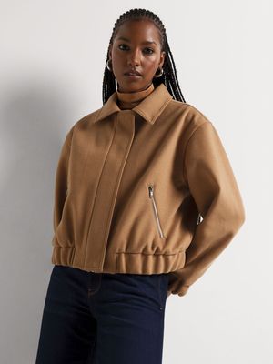 Melton Bomber Jacket