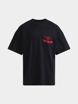 Jet Teen Boys Black Smile T-Shirts