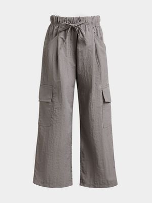 Younger Girls Wide Leg Tech Utility Pants