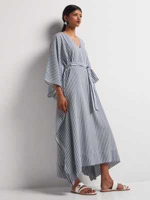 Textured Volume Maxi Kaftan Dress