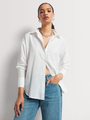 Anglaise Back Relaxed Cotton Shirt