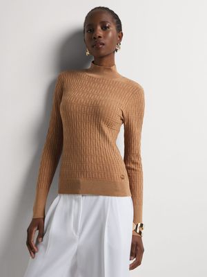 Luella Highneck Jacquard Knit