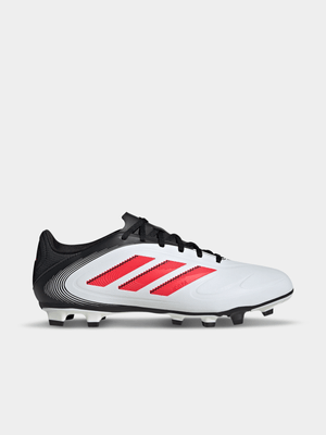 Mens adidas Copa Pure III Club FG/MG White/Red/Black Boots